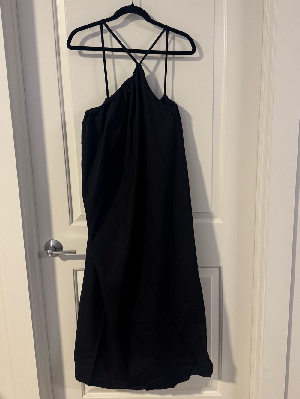 Commense Black Strappy Maxi Dress